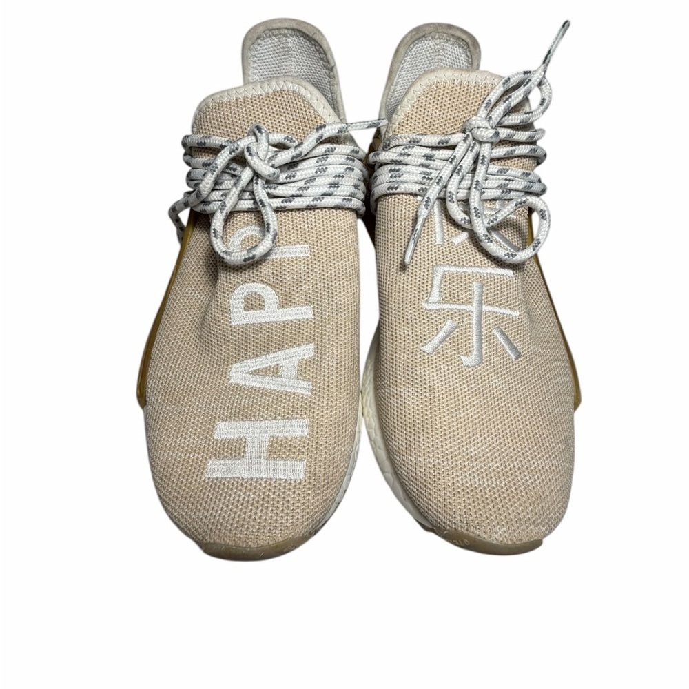 Adidas Pharrell Williams NMD Hu Trail  'HAPPY' China Gold Knit Sneakers Sz 7 - Picture 4 of 15